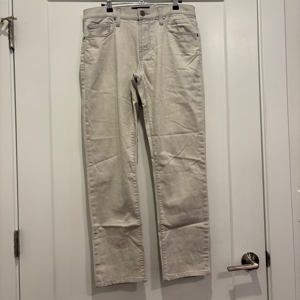J Brand Tyler Siberius Slim Fit Jeans Mens 32 Light Grey JB000047